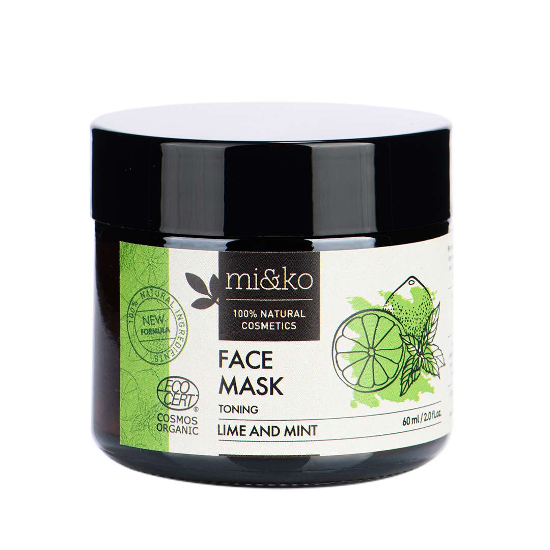 Lime face mask and mint 60 ml (Organic) - Mi&Ko - 100% Natural & Organic Cosmetics