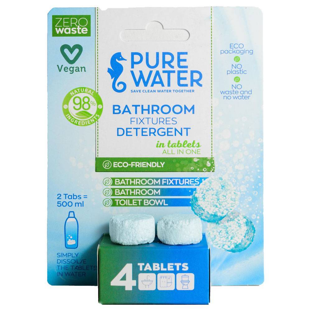 Bathroom Fixtures Detergent - 4 Tablets